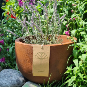 Macetero Rústico Redondo S Oxido