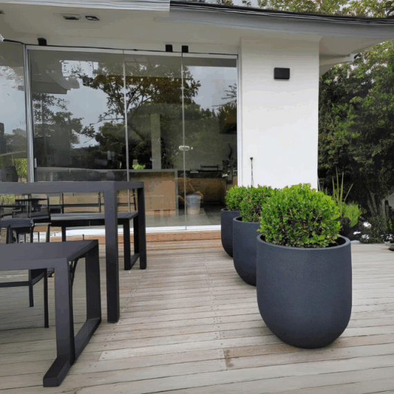 Macetero Cask Planter Grís Oscuro M - Imagen 5