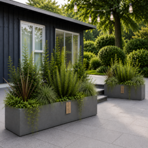 Jardinera Cemento Quemado