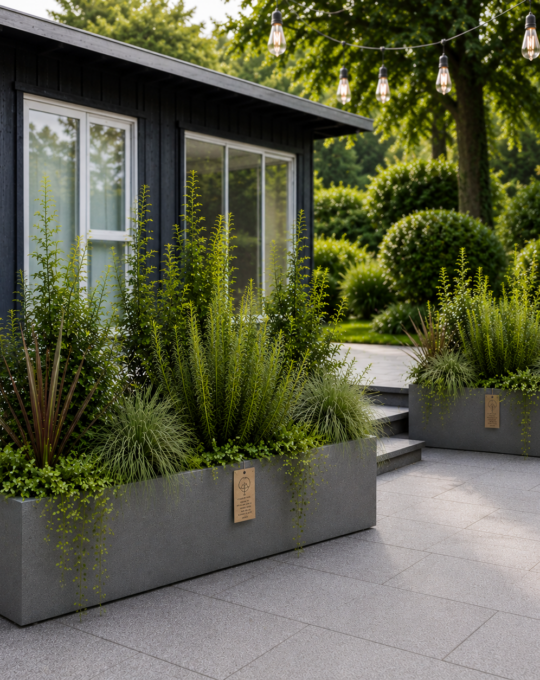 Jardinera Cemento Quemado